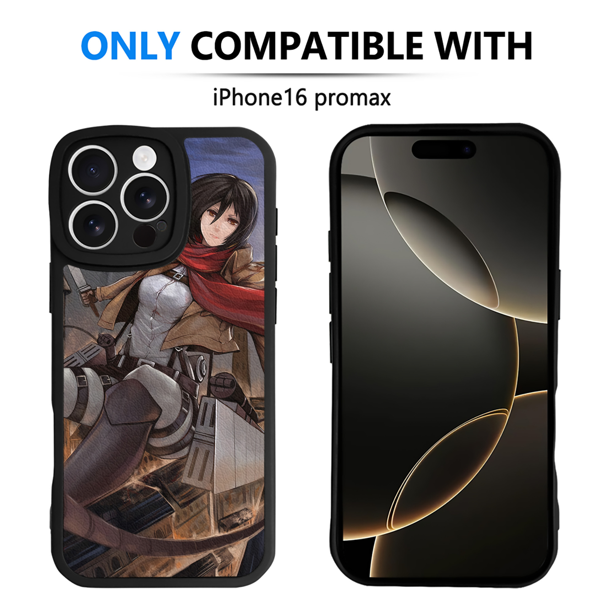 （画像用） 進撃の巨人 Attack on Titan 【iPhone 16シリーズ対応】シリコンスマホケース（レザー調） 材質：シリコン